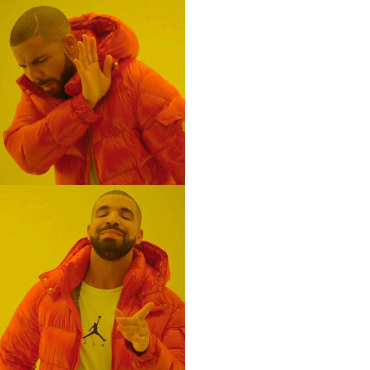 Drake Hotline Bling meme about SteadyStraps