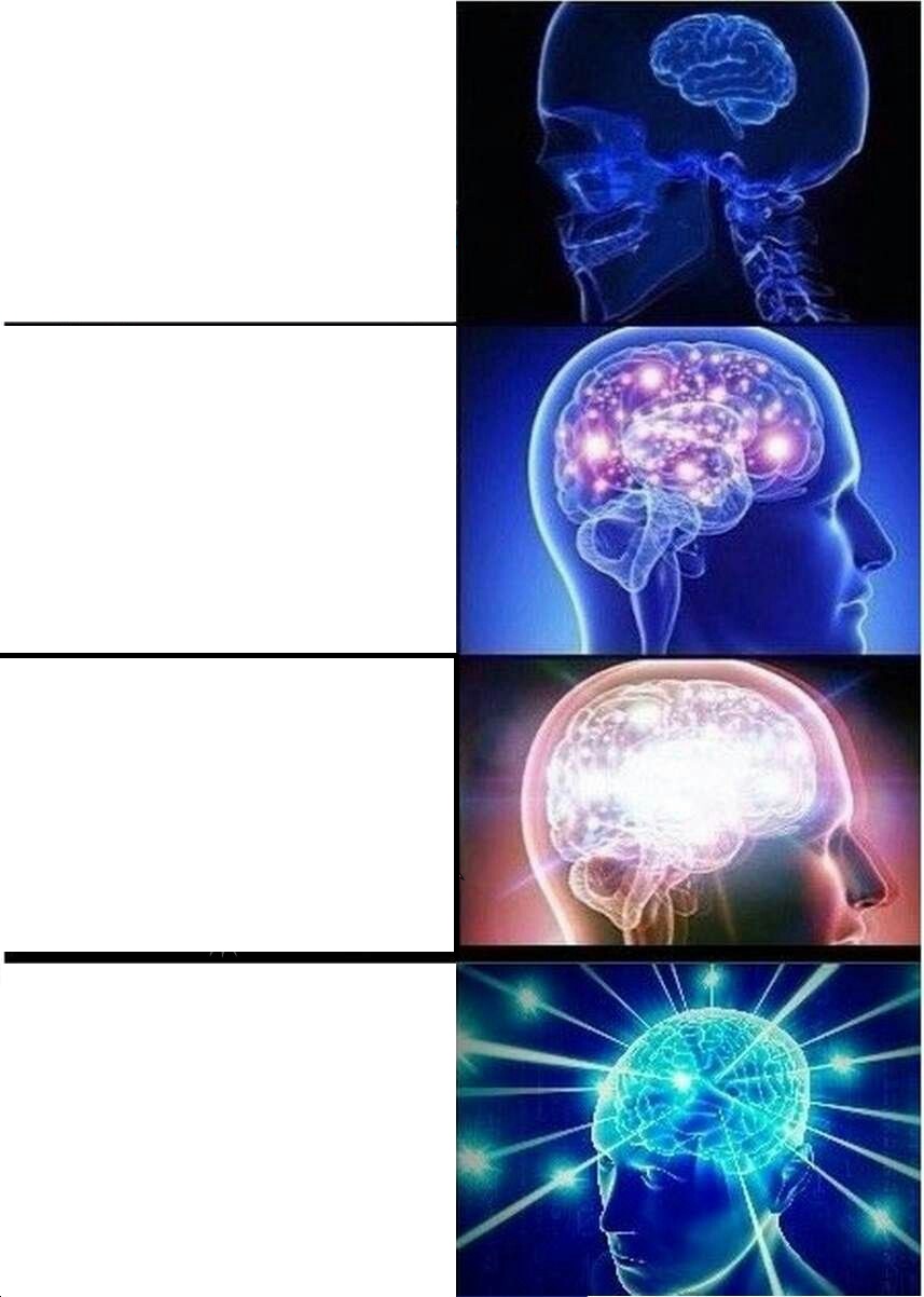 Expanding Brain meme about SteadyStraps
