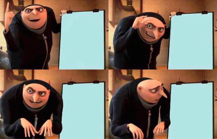 Gru's Plan meme about SteadyStraps